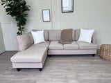 FREE DELIVERY! 🚚 - Beige Modern Sectional Couch with Chaise