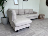 FREE DELIVERY! 🚚 - Beige Modern Sectional Couch with Chaise