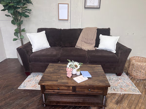 FREE DELIVERY! 🚚 - Jordan’s Klaussner Brown Suede 3 Seater Couch