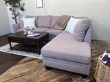 FREE DELIVERY! 🚚- Pink Tufted Sectional Couch with Chaise