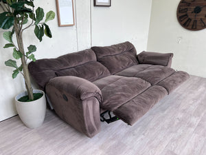 FREE DELIVERY! 🚚 - Oversized Tufted Brown Electric Recliner Loveseat Couch