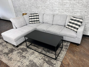 FREE DELIVERY - Light Gray Modern Sectional Couch