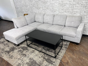 FREE DELIVERY - Light Gray Modern Sectional Couch