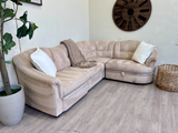 FREE DELIVERY! 🚚 - Beige Modern Tufted Sleeper Microfiber Sectional Couch with Storage