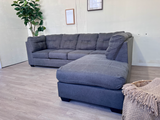 FREE DELIVERY! 🚚 - Ashley’s Furniture Gray Modern Tufted Sectional Couch with Chaise