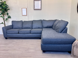 FREE DELIVERY! 🚚 - Bob’s Furniture Gray Modern Sectional Couch with Chaise