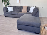 FREE DELIVERY! 🚚 - Ashley’s Furniture Gray Modern Tufted Sectional Couch with Chaise